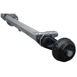 AL-KO COMPACT eje frenado para remolque / grúa 1350kg 1200mm 1650mm 5x112