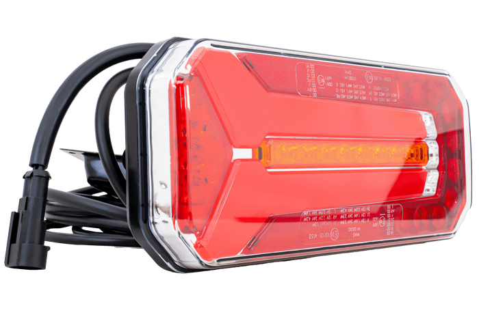 Luz trasera LED WAŚ W150DD universal con 6 funciones