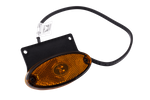 Lámpara de señalización LED ASPÖCK FLATPOINT II, naranja, universal, con soporte