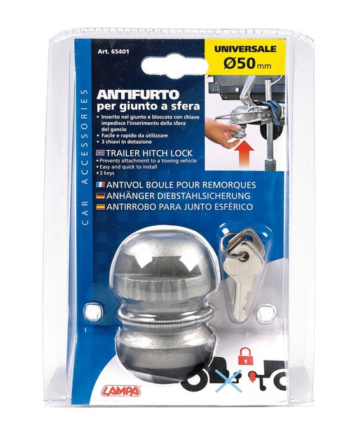 Antirrobo para enganche de bola del remolque