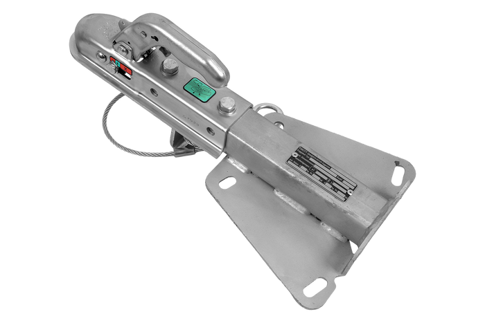 Enganche de bola KNOTT KQ14-A+KZE7.5 para remolque de 1400 kg con barra de tiro tipo V.