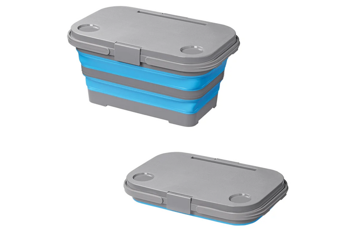 Cesta de picnic con tapa ProPlus 370315, cesta plegable con función de mesa, 20 L.