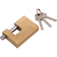 Candado de latón 70mm HERMON, diámetro de oreja 10mm