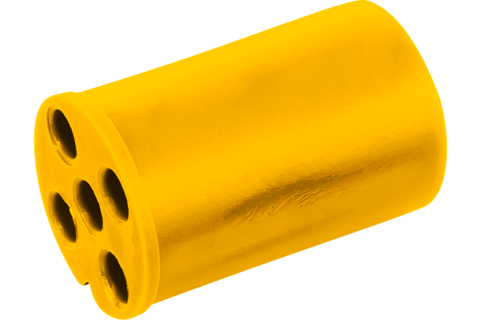 Conector ASPÖCK5-PIN bayoneta para pilotos traseros 12V amarillo