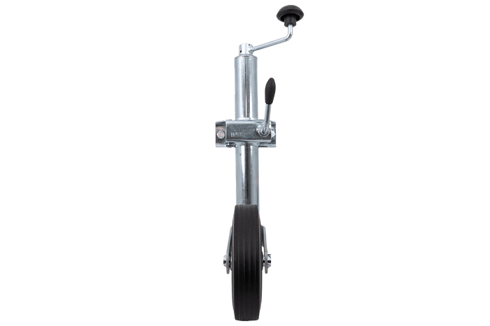 Rueda jockey con pinza UNITRAILER 150kg 48mm 505-730mm