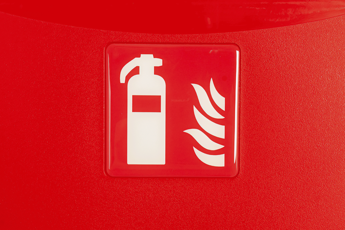 Caja extintor 6kg DAKEN 82070 ADAMANT 611x310x247mm rojo