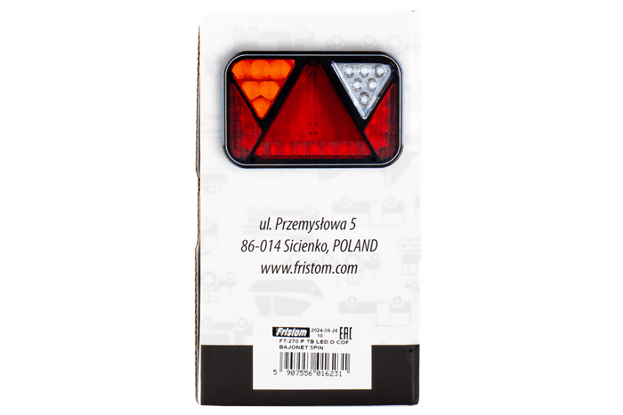 Piloto trasero FRISTOM FT-270 LED CANBUS 6 funciones derecho