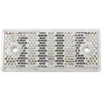 Reflector blanco 76x34 mm con agujeros