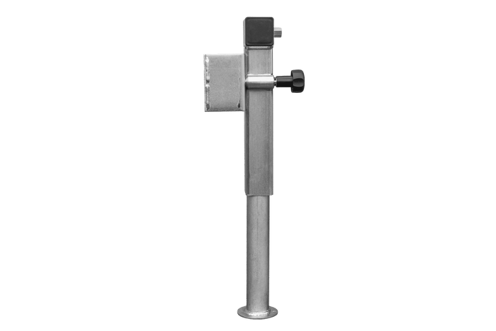 UNITRAILER D-110.000.049 Soporte de manivela extensible para remolque de plataforma plana de 1300 kg, 410-645 mm