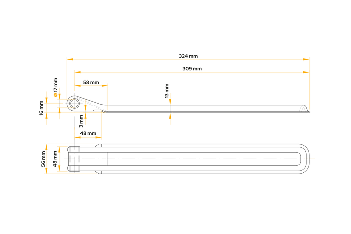 Bisagra lateral de remolque WINTERHOFF BSCH 10-320 para montaje lateral de remolque