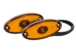 Juego de dos luces de posición LED ASPÖCK FLATPOINT II, naranja, universal