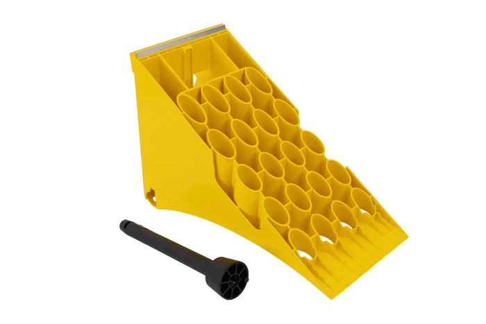 Calzo para rueda LOKHEN h: 225 mm E53 / completo con soporte