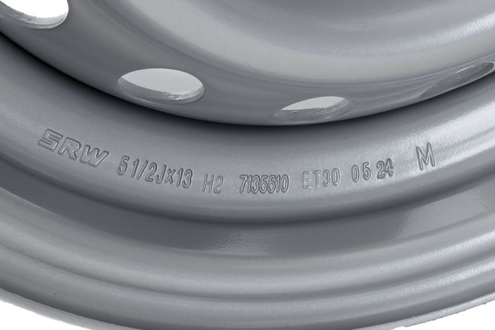 Llanta de acero para remolque UNITRAILER 5.5Jx13"H2 5x112 ET:30