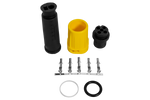 Conector impermeable MANTES para luces traseras de remolque, bayoneta de 5 pines, amarillo, izquierda