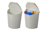 Cubo de basura ProPlus 370402 con tapa para remolques y autocaravanas, 6 litros.