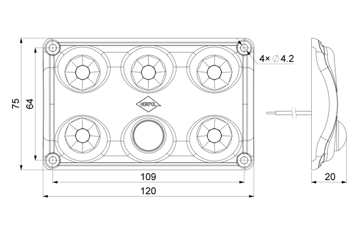 Lámpara de interior para coche HORPOL LWD2156 LED de 900 lm con sensor de movimiento