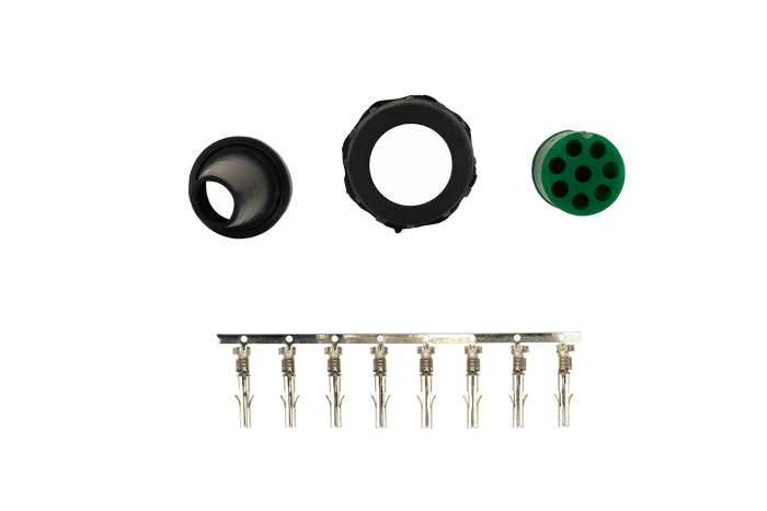 Conector Mantes 8-PIN bayoneta verde derecho