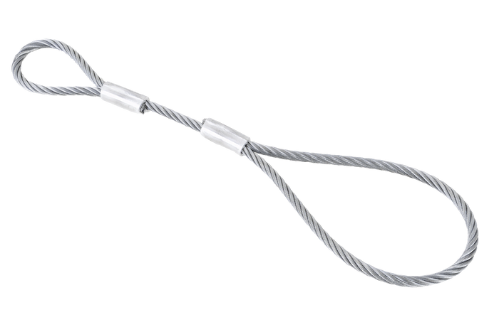 Cable de seguridad EFMETAL para remolques sin frenos 250mm 250kg