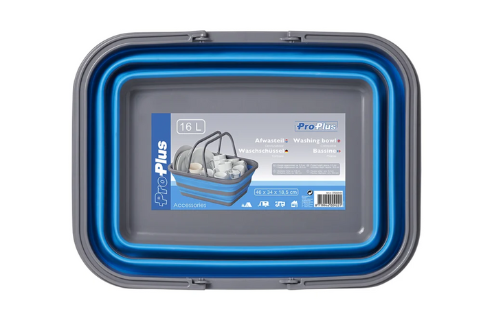 Bol de viaje plegable ProPlus 370303V01, bol de silicona de 16 L