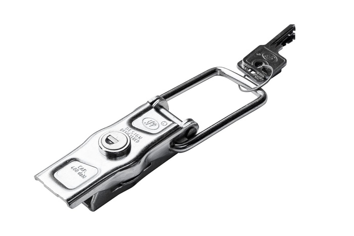 Cerradura de gancho lateral de remolque STEELPRESS ZB-13A con llave