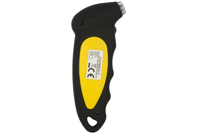 Manómetro digital de presión de neumáticos STANLEY para automóviles, rango de 0 a 6,2 bares.
