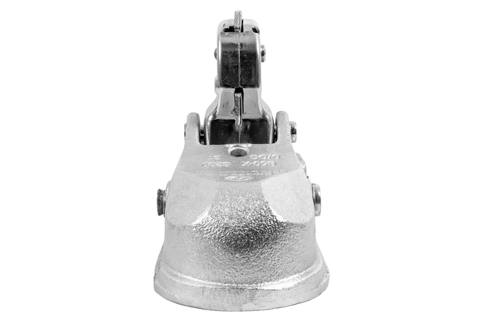 Enganche de bola WINTERHOFF WW 350-RB-K1414 para remolque de 3500 kg con barra de tiro de tubo de 50 mm, hierro fundido.
