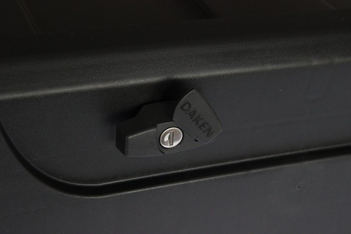 DAKEN 82202 Caja de herramientas BLACKIT 550x250x295mm 23l con soportes de montaje