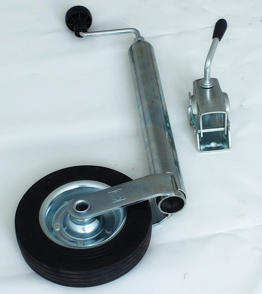 Conjunto: Rueda jockey (rueda de apoyo) ST 48-200 VB con abrazadera 48 mm