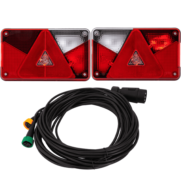 Luces traseras ASPÖCK MULTIPOINT V + arnés MANTES 7m 7-PIN