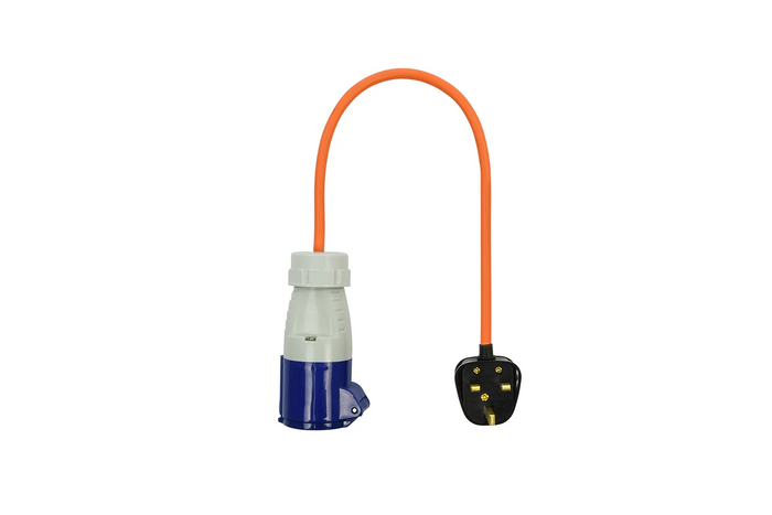 Adaptador con enchufe británico y toma CEE de 16 A ProPlus 373522, cable de 40 cm