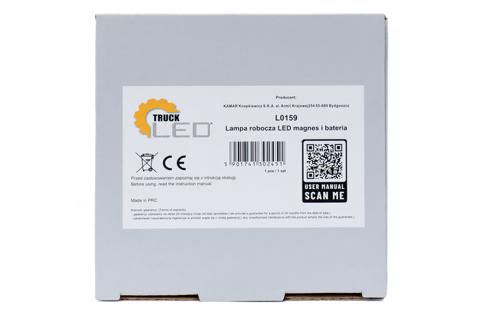 Lámpara de trabajo LED TruckLED L0159 9xLED recargable con imán