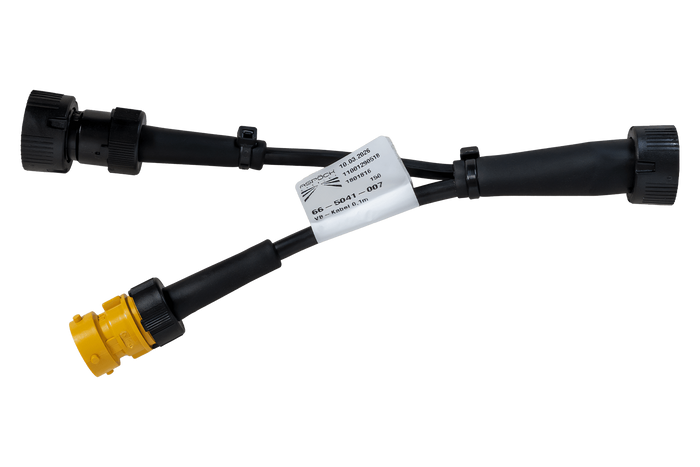 Adaptador de bayoneta ASPOCK de 5 pines con ramal para luz antiniebla y luz de marcha atrás de 0,1 m