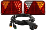 Luces traseras LED DOBPLAST DPT35 + arnés MANTES de 7 m y 13 pines