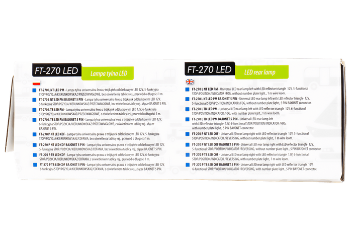 Piloto trasero FRISTOM FT-270 LED CANBUS 6 funciones izquierda