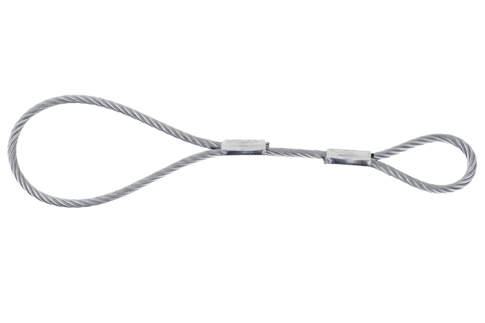 Cable de seguridad EFMETAL para remolques sin frenos 250mm 250kg