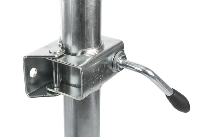 Rueda jockey con pinza UNITRAILER 150kg 48mm 505-730mm