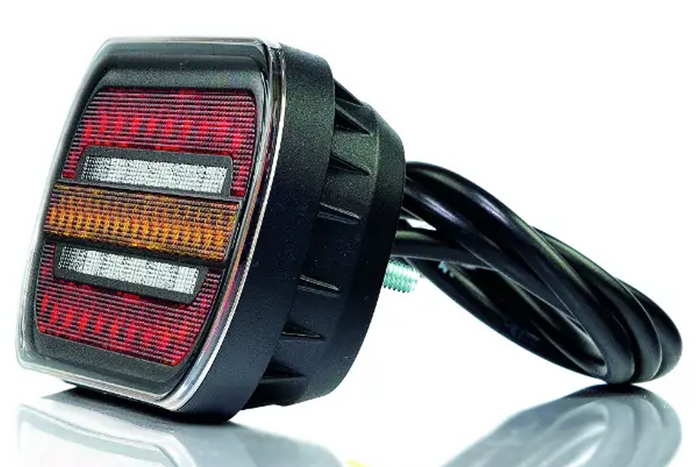 Piloto trasero LED FRISTOM FT-320, 3 funciones universales