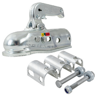 Enganche de bola STEELPRESS BC-3000.1D-00-00+Z2 para remolque de 3000 kg con barra de tiro tubular de 35-50 mm