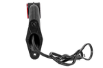 Luz de posición izquierda ASPÖCK SUPERPOINT II con brazo de goma y cable lateral.
