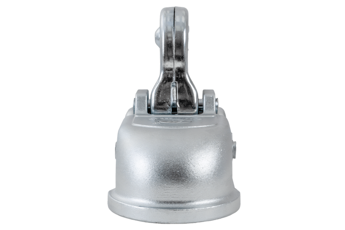 Enganche de bola STEELPRESS BC-3000C-00-00+Z2 para remolque de 3000 kg con barra de tiro de tubo de 35-50 mm, fundición gris