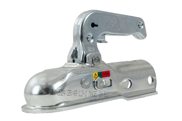 Enganche de bola STEELPRESS BC-1200C para remolque de 1200 kg con barra de tiro tubular de 50 mm