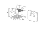 LAMPA Shop&amp;Store M organizador de coche plegable cesta para maletero 32x27cm