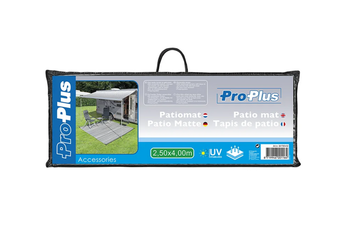 Esterilla de camping para jardín ProPlus 361780V02 montada sobre estacas, 2,5 x 4 m