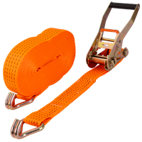 Cinta transportadora UNITRAILER de 15 m/50 mm/5 t de color naranja con tensor