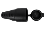 Conector hembra MANTES de 3 pines, de goma, con tapa, 16 A, 250 V