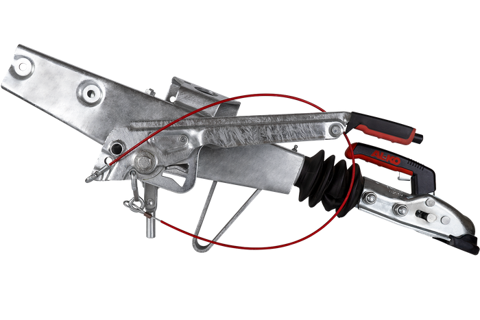 Dispositivo de inercia AL-KO 90S/3 con enganche AK161 para remolque de 1000 kg con lanza cuadrada