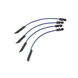 Juego de cuatro clips para lona ProPlus 342180, cordones multifuncionales flexibles, 280 mm