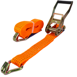 Cinta transportadora UNITRAILER de 5 m/50 mm/5 t de color naranja con tensor