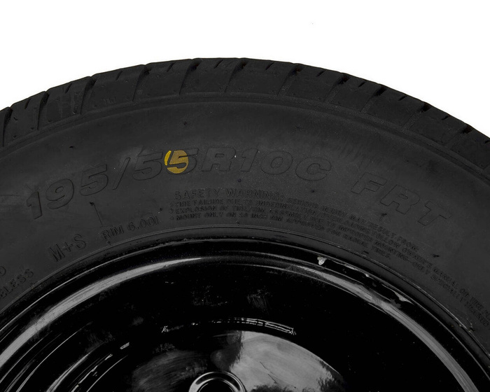 Rueda reforzada para remolque LINGLONG TIRE 195/55 R10C 98/96N UNITRAILER RIM negro 6Jx10"H2 5x112 ET:-4