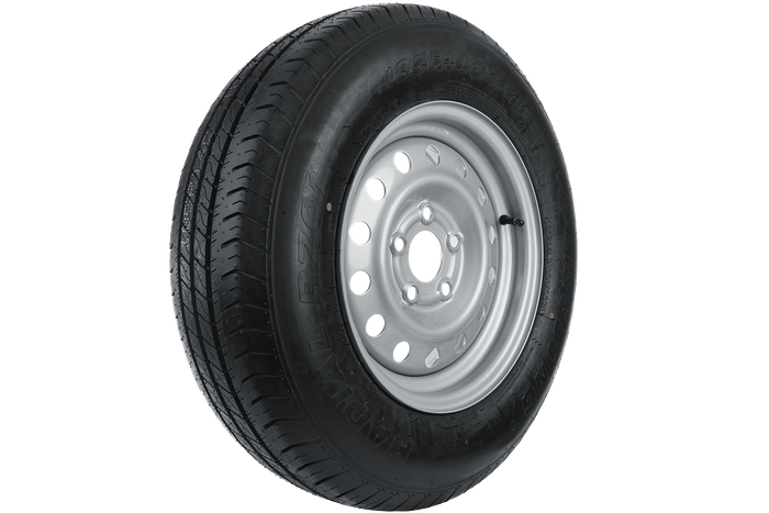 Juego de dos ruedas reforzadas para remolque LINGLONG TIRE 185/80 R14C 104/102N UNITRAILER RIM 5.5Jx14"H2 5x112 ET:30